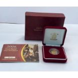 United kingdom 2006 gold proof half sovereign boxed coa