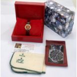 Ladies 18ct gold Rolex Geneve Cellini box booklet etc