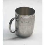 rare Sterling Silver Christopher Lawrence christening Mug London silver hallmarks measures approx he