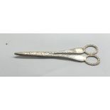 London hallmarked silver grape scissors measures approx 17cm long full london silver hallmarks weigh