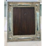 Large silver picture frame hallmarked 925 peru measures approx 34cm by 29cm