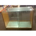 Oblong small glass shop display counter