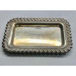 silver hallmarked pin tray full silver hallmarks measures approx 150mm by 100mm weight 125g