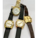 Selection of vintage wristwatches includes lucerne waltham limit and lindex