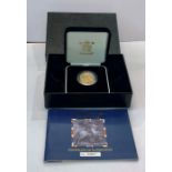 United kingdom 2004 gold proof sovereign boxed coa