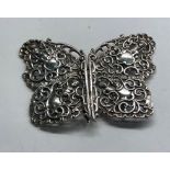 Vintage buterfly designe silver nurses buckle london silver hallmarks measures approx 10cm by 7cm