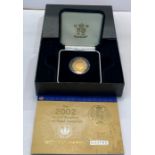 United kingdom 2002 gold proof sovereign boxed coa