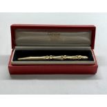 Fine vintage Cartier 14 Karat gold bamboo shaped mechanical pencil Fully hallmarked Lenght9.6cm wei