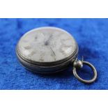 Vintage gents hallmarked 925 silver fusee pocket watch