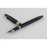 Vintage SHEAFFER Snorkel Black FOUNTAIN PEN w/ M Steel Nib