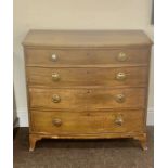 4 Draw chest of draws, brass handles measures approx hieght 35" width 38" depth 21"