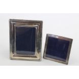 2 Vintage hallmarked 925 silver photograph frames Inc square