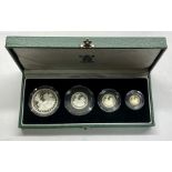 1997 four Coin Silver Proof Britannia Collection Set In Case