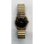 vintage black dial Smiths imperial gents wristwatch watch winds and ticks but no warranty given