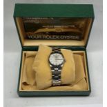 Rolex oyster perpetual air king precision gents wrist watch stainless steel watch in working order c