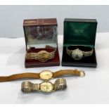 4 Vintage rotary wristwatches