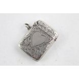 Antique Hallmarked 1908 Chester STERLING SILVER Vesta Case (16g)