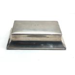 Large antique silver table cigar box full London silver hallmarks engine turned lid engraved measur