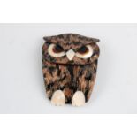 Designer Lea Stein Paris owl brooch