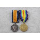 WW1 medal pair w/ original ribbons named 4465 Private R.Burton East Yorks Regiment items are in