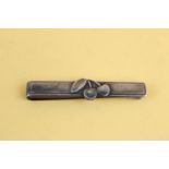 Georg Jensen 1960s Peter Heering Cherry Liqueur Scandinavian sterling silver tie clip (13g)