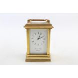 brass carriage clock mossell & hilton working order missing button on door