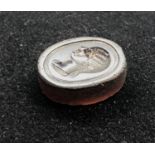Fine antique intaglio measures approx 22mm by 17mm