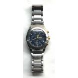 Gents Seiko chronograph 100m 7t62 oeeo quartz working order but no warranty given