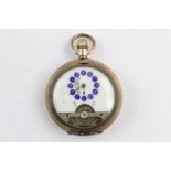antique hebdomas full hunter pocket watch missing front cover watch winds and ticks
