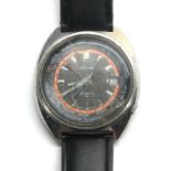 RARE Vintage Gents SEIKO World Timer 6117-6400 GMT WRISTWATCH Automatic WORKING w/ Later Black
