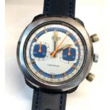 Heuer Temporada Ref 733809 vintage Mens St Steel and Plastic Manual Valjoux 7733 wristwatch