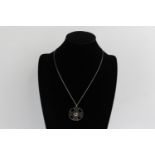 Vintage Edinburgh hallmarked Iona Celtic pendant necklace