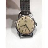 vintage omega gents wristwatch winds and ticks but no warranty given