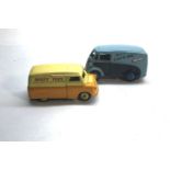 Dinky Morris 10 van and Dinky Bedford van in good condition age related marks and wear