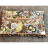 Antique bead work cushion good condition