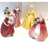 2 Royal Doulton figures Adderley figure and Worcester figure