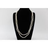 Long length honora pearl branded cream pearl necklace w/ original packaging