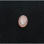 Fine antique cameo / intaglio measures approx 18mm by 14mm