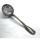 Antique continental shifter ladle full silver hallmarks measures approx 21cm long weight 89g