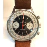 Early vintage Breitling Geneve chronomat gents wristwatch the watch winds and ticks in overall