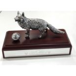 lumbers leicester city limited edition premier league champions limited edition silver fox trophy on