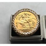 1911 gold sovereign ring weight 12g