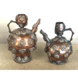 2 morroccan copper pots
