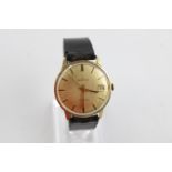 Vintage Gents CERTINA Ceridate 14ct Gold WRISTWATCH Hand-Wind w/ Certina 25-661 17 Jewel Swiss