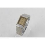 Vintage Gents Omega De Ville Bi-Metal wristwatch Quartz spares and repairs w/ Caseback stickers face
