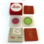7 Leica camera lens filters with cases