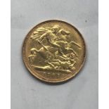 1901 gold half sovereign