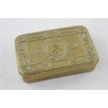 Antique WW1 Brass Princess Mary christmas tin dimensions approx 13cm x 8.5cm Item is in antique