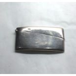 Antique Hallmarked 1914 Chester STERLING SILVER Curved Calling Card Case w/ Gilded Interior