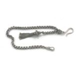 Victorian fancy 850 silver albertina watch chain (17.4g)